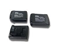 vhbw 3x Batteries Li-Ion 1500mAh (14.4V) pour outils EPL148, LDX116, LDX116C, LDX120C, LDX120SB comme BLACK & DECKER BL1114, BL1314, BL1514, LB16.