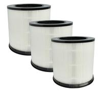 vhbw 3x Filtre à air compatible avec Xiaomi Smart Air Purifier 4 Compact purificateur - multicouches préfiltre + HEPA + charbon actif