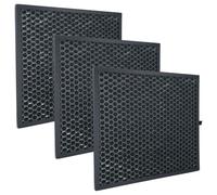 vhbw 3x Filtre à charbon actif compatible avec Sharp FP-F30EUH, FZ-J30EU, KC-F32EUW, FP-J30EU purificateur d'air - Filtre à air noir
