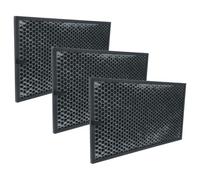 vhbw 3x Filtre à charbon actif remplacement pour Sharp FZ-C70DFE, FZ-C70DFU pour purificateur d'air - Filtre à air noir