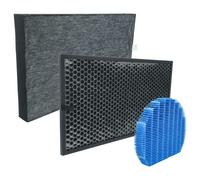 vhbw 3x Filtre remplacement pour Sharp FZ-C100DFE pour purificateur d'air - filtre HEPA, filtre à charbon actif, mèche d'humidification