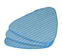 vhbw 3x Housses de rechange compatible avec Dirt Devil AquaClean DD301-0, DD302-0, M318, M318-0, M325 nettoyeur à vapeur - microfibre, blanc/bleu