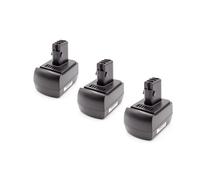 vhbw 3x NiMH batterie 1500mAh (12V) pour outil électrique outil Metabo BS 12 SP, BSZ 12, BSZ 12 Impuls, BSZ 12 Premium, BZ 12 SP, SSP 12, ULA9.6-18