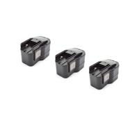 vhbw 3x NiMH batterie 1500mAh (14.4V) pour outil électrique outil Powertools Tools AEG SB2E 14.4 T Super Torque
