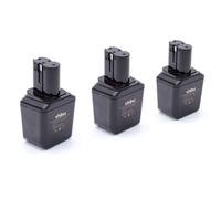 vhbw 3x NiMH Batterie 3000mAh (12V) pour appareil électronique Bosch GSB-Serie 1. Generation Batterie 12Volt comme 2 607 335 180, 2 607 335 021