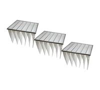 vhbw 3x Sacs filtrants pour système de climatisation et ventilation | Filtre à air G4, 59,2 x 59,2 x 36 cm, blanc
