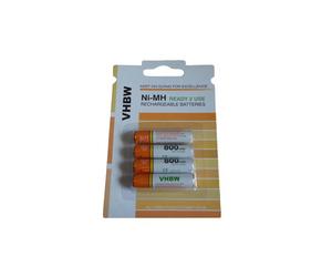vhbw 4x AAA Micro batteries pour téléphone fixe sans fil, compatible Philips BeNear, SoClear, CD1861, CD2850, CD4960