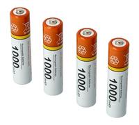 vhbw 4X Batterie AAA Micro Compatible avec Siemens Gigaset S1, C455, E290 Duo, E36, C450, E365, C47h téléphone Fixe sans Fil (1000mAh, 1,2V, NiMH)