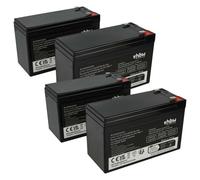 vhbw 4x Batterie remplacement pour APC RBC48 pour ASI (7200mAh, 12V, AGM)