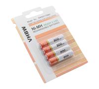 vhbw 4x Batteries AAA micro compatible avec Snom M15, M25, M25 IP téléphone fixe sans fil (800mAh, 1,2V, NiMH)