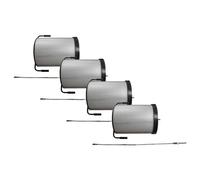 vhbw 4x Cartouche filtrante poussières fines compatible avec Holzmann ABS3880, ABS2480, ABS3000SE aspirateur à copeaux - Avec brosse de nettoyage