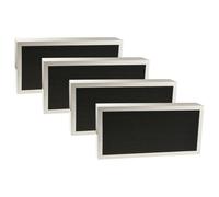 vhbw 4x Filtre à air compatible avec Blueair Classic 480i, 455EB purificateur - multicouches particule + charbon actif
