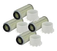 vhbw 4x Filtre à air compatible avec DOOSAN DAEWOO SOLAR 15 ISUZU 3 LB 1, SOLAR 030 PLUS ISUZU 3 LD 1 pelleteuse - Filtre moteur extérieur