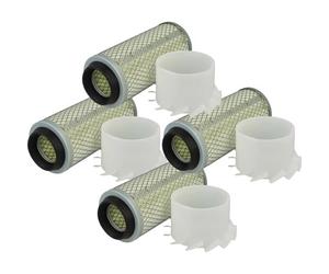 vhbw 4x Filtre à air compatible avec DOOSAN DAEWOO SOLAR 15 ISUZU 3 LB 1, SOLAR 030 PLUS ISUZU 3 LD 1 pelleteuse - Filtre moteur extérieur