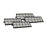 vhbw 4x Filtre à air compatible avec Zehnder ComfoFond-L 350/550 eco échangeur de chaleur géothermique - G4, 50 x 16 x 1 cm noir / blanc