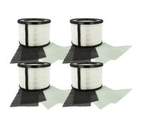 vhbw 4x Filtre à air remplacement pour Leitz 2415142, 2415107 pour purificateur - multicouches préfiltre + HEPA + charbon actif