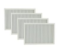 vhbw 4x Filtre à air remplacement pour Viessmann WUS-25-4, 245045 pour appareil de ventilation - G4, 26 x 17,8 x 2,3 cm blanc