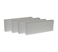 vhbw 4x Filtre à air remplacement pour Zehnder 527004250 pour appareil de ventilation - G4, 48 x 18 x 10 cm blanc