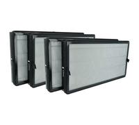 vhbw 4x Filtre à charbon actif compatible avec Kärcher AF 50 purificateur d'air - Filtre à air H13 noir