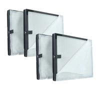 vhbw 4x Filtre à charbon actif compatible avec YIOU M1 purificateur d'air - Filtre à air HEPA 13 noir / blanc