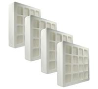 vhbw 4x Pré-filtre compatible avec IQAir HealthPro 250 NE, 100 NE, 250 purificateur d'air - plastique / toison 8 blanc