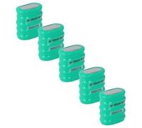 vhbw 5 NiMH pile bouton de remplacement pour type 5/V150H | 150mAh 6V convient pour les batteries de modélisme etc.