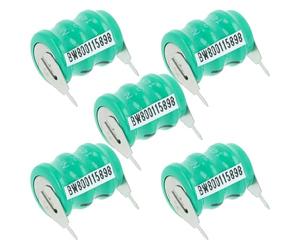 vhbw 5 NiMH pile bouton de remplacement pour type V40H 2 épingles 40mAh | 3,6V convient pour les batteries de modélisme etc.