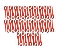 vhbw 50x Lames compatible avec Einhell GC-CT 18/24 Li, GC-CT 18/24 Li P taille gazon - Lames de rechange, rouge, nylon / plastique