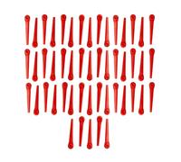vhbw 50x Lames compatible avec Gardena EasyCut Li-18/23R 9823-20 | Li-18/23R 9823 taille gazon - Lames de rechange, orange, plastique