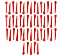 vhbw 50x Lames remplacement pour Gardena RotorCut 5368-20 pour taille gazon - Lames de rechange, orange, plastique