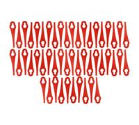 vhbw 50x Lames remplacement pour Grizzly 91094326 pour tondeuse - Lames de rechange, rouge, polyamide