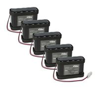 vhbw 5x Batterie compatible avec Besam Unislide, Unislide II, Slimdrive motorisation de porte ou portail (1500mAh, 12V, NiMH)