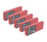 vhbw 5x Batterie compatible avec HBC Radiomatic Spectrum 2, Spectrum 3 opérateur télécommande industrielle (2000mAh, 6V, NiMH)