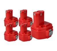 vhbw 5x Batterie compatible avec Makita UB121D, UC120DA, UC120D, UC120DRA, UC120DR, UC120DW, UB120DWB outil électrique (3000 mAh, NiMH, 12 V)