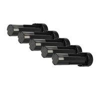 vhbw 5x Batterie compatible avec Panasonic EZ902ABB, EZ581, Minifix 100, EZ902, EZ502-2, EZ502 2, EZ503 outil électrique (3300 mAh, NiMH, 2,4 V)