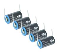 vhbw 5x Batterie remplacement pour Maxell ER17/33 pour (1600mAh, 3,6V, Li-MnO2)
