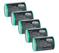vhbw 5x Batterie remplacement pour Servox 19632 pour appareil médical (230mAh, 7,2V, NiMH)