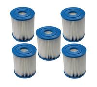 vhbw 5x Cartouche filtrante compatible avec Bestway Flowclear 58381 (1,249 l/h) piscine pompe de filtration - Filtre à eau, blanc / bleu
