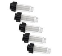 vhbw 5x Filtre anti-particules compatible avec Nilfisk E 145.4-9 PAD X-tra, P 150.2-10 X-tra nettoyeur avec raccord 3/4" - Filtre avec boîtier
