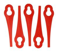 vhbw 5x Lames compatible avec Einhell BG-CT 18 Li, GE-CT 18 Li, GE-CT 18 Li Kit tondeuse - Lames de rechange, rouge, polyamide