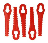 vhbw 5x Lames compatible avec Güde RT 18-0, RT 18-201-05 taille gazon - Lames de rechange, rouge, plastique
