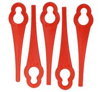 vhbw 5x Lames remplacement pour Einhell 34.057.30 pour taille gazon - Lames de rechange, rouge, nylon / plastique