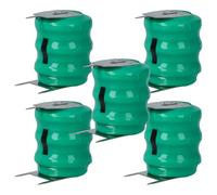 vhbw 5X NiMH Pile Bouton Compatible avec Amiga 2000, A501 (80mAh, 3,6V, NiMH)