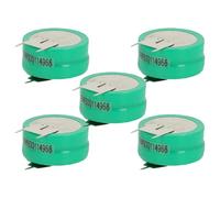 vhbw 5X NiMH Pile Bouton de Remplacement pour Type 2/V250H 3 épingles 250mAh 2,4V Convient pour Les Batteries de modélisme etc.