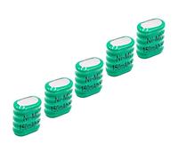 vhbw 5X NiMH Pile Bouton de Remplacement pour Type 5/V150H 150mAh 6V Convient pour Les Batteries de modélisme etc.