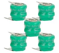 vhbw 5X NiMH Pile Bouton de Remplacement pour Type V40H 3 épingles 40mAh 2,4V Convient pour Les Batteries de modélisme etc.