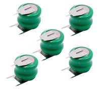 vhbw 5x NiMH pile bouton de remplacement pour type V80H 3 épingles 80mAh 2,4V convient pour les batteries de modélisme etc.