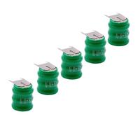 vhbw 5x NiMH pile bouton de remplacement pour type V80H 3 épingles 80mAh 3,6V convient pour les batteries de modélisme etc.