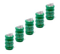 vhbw 5x NiMH pile bouton de remplacement pour type V80H 3 épingles 80mAh 4,8V convient pour les batteries de modélisme etc.