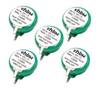 vhbw 5x NiMH pile bouton de remplacement pourment 2 épingles type 1/V40H 40mAh 1,2V convient pour les batteries de modélisme etc.